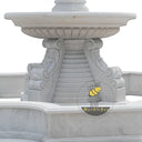 Large fountain with Octagonal fountain pool and Tiered pedestal