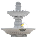 Large fountain with Octagonal fountain pool and Tiered pedestal