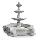 White Marble Bird Bath Fountain