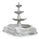 White Marble Bird Bath Fountain