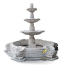 White Marble Bird Bath Fountain