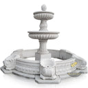 3 Tier Fountain Outdoor White Marble