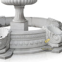 2 Tier Marble Fountain White Marble