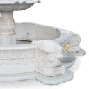 White Marble Garden With Fountain