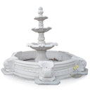 White Marble 3 Tier Water Fountain