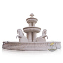White Marble Exterior Water Fountain