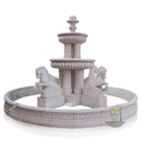 White Marble Exterior Water Fountain
