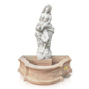 Small White Marble & Sunset Marble Goddess Statue Fountain