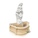 Small White Marble & Sunset Marble Goddess Statue Fountain