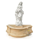 Small White Marble & Sunset Marble Goddess Statue Fountain