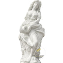 Small White Marble & Sunset Marble Goddess Statue Fountain