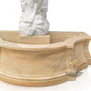 Small White Marble & Sunset Marble Goddess Statue Fountain