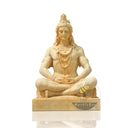 Lord Shiva White Antique Style Marble Statue