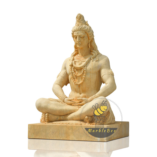 Life size Hindu God Lord Shiva Nataraja stone marble statue for sale