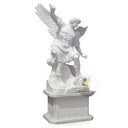 Marble Statue of White Archangel Saint Michael