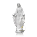 Life-Size White Marble Virgin Mary Statue