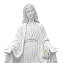 Life-Size White Marble Virgin Mary Statue
