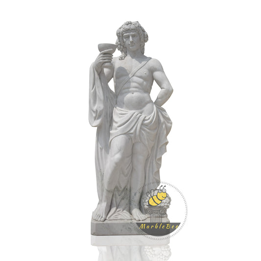 Life-size marble Dionysus statue for garden