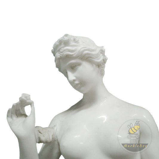 Venus and Cupid Marble Statue