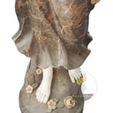 White and Brown Marble Athena Garden Statue