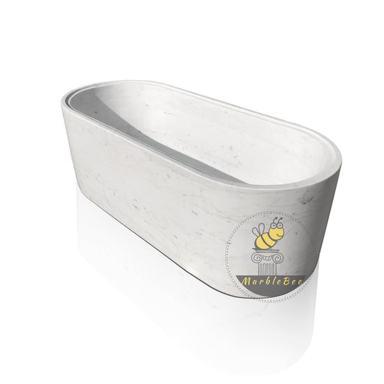 Stone freestanding tub