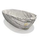 Milas Lilac Marble bathtub with wine holder