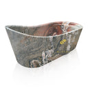 Unique Marble Bathtub Verde Rosato Imperiale