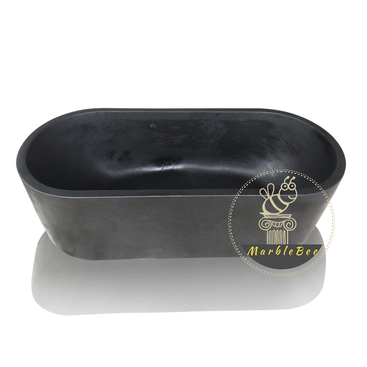 Black granite bathtub