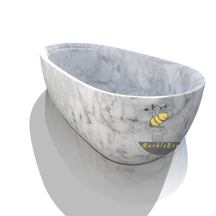 White carrara marble bathtub for sale