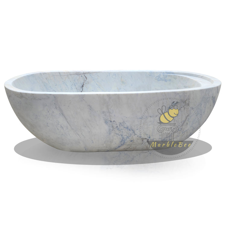 Arabescato marble tub