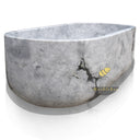Marblebee gray Marble Bathtub Made from Arabescato Marble