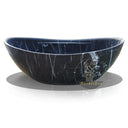 Black Stone Bathtub Crafted from Nero Marquina Marble