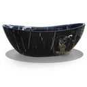 Black Stone Bathtub Crafted from Nero Marquina Marble
