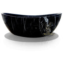 Black Stone Bathtub Crafted from Nero Marquina Marble