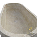 Marblebee Large Travertine Bathtub – Spacious for Two People, In Stock