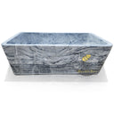 Square Stone Bathtub Made from Italian Platinum Blue Marble