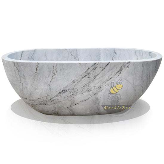 Carrara marble tub