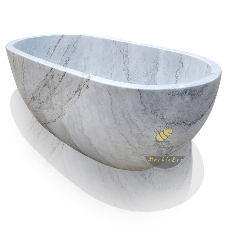 Carrara marble tub