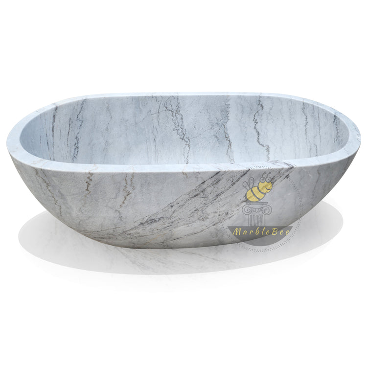 Carrara marble tub