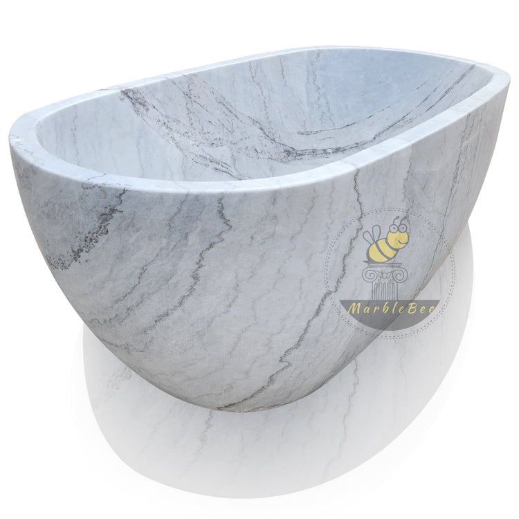 Carrara marble tub