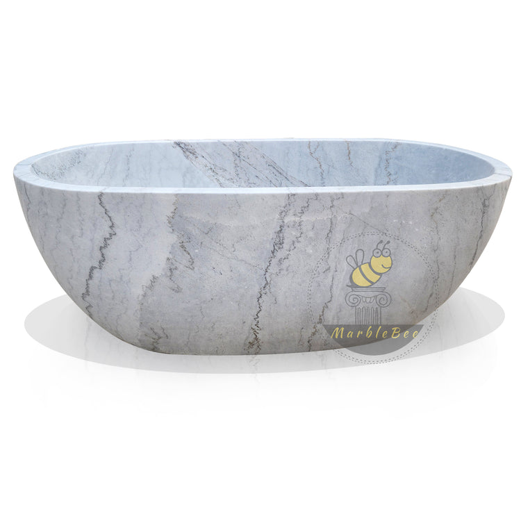 Carrara marble tub