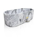 Stone Freestanding Bath Arabescato Marble