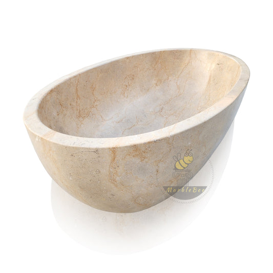 Versailles Sand Beige Marble Tub