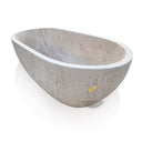 Limestone Bathtub - Modern freestanding natural stone beige bathtub