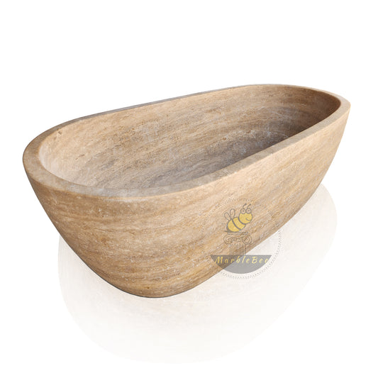 Beige Travertine Bathtub