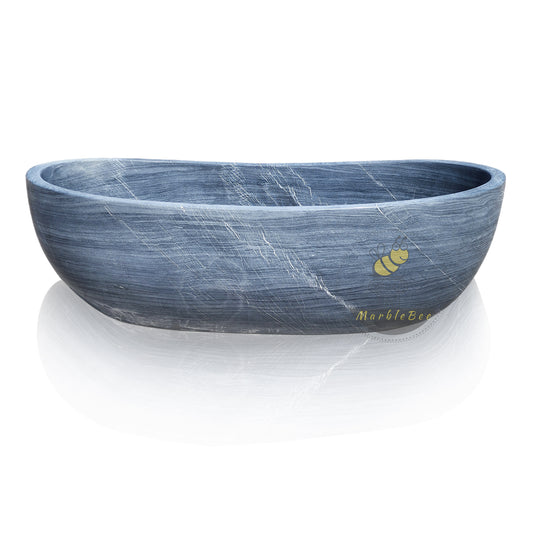 Great Wall Gray Free Standing Stone Bath