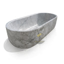Freestanding natural stone tub