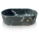 Green Freestanding Tub made from Glacier Forest Marble