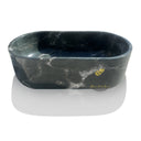 Green Freestanding Tub made from Glacier Forest Marble