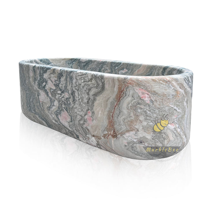 Unique Verde Rosato Imperiale Bathtub